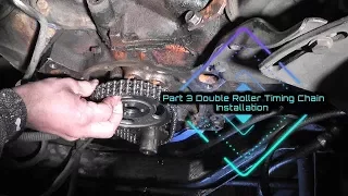 How to Diagnose & Replace Any Chevy 350 Timing Chain Pt3  Double Roller Timing Chain Install