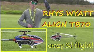 Rhys Wyatt's awesome skills flying AlignTB70 heli at Rebels Heli event 2023