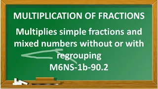 Multiplication of Simple Fractions and Mixed Fractions (Tagalog Explanation)