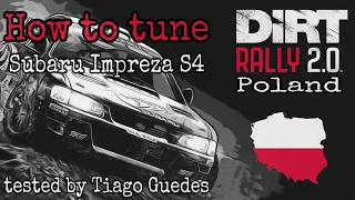 How to tune - tested by Tiago Guedes / Dirt Rally 2.0 - Subaru Impreza S4 - Léczna County, Polen