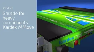 Shuttle for heavy components: Kardex MMove shuttle vehicle with load capacity of 1.2 metric tons