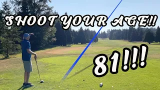 He Shot His Age!! - EVERY SHOT in 9 Minutes [UNIVERSITY GOLF CLUB]