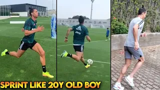 Cristiano Ronaldo's Sprint Like Never Seen Before ! CR7 gets Younger day by day ! w/ Cristiano jr