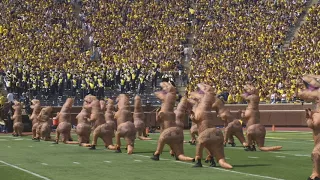 T-Rex Perform During Michigan Football Halftime