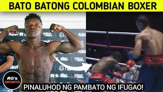 Bato batong Colombian Champion Pinaluhod ng IFUGAO Boxer!