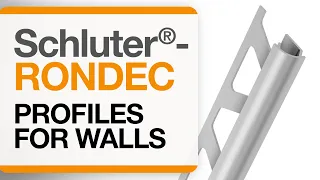 How to install tile edge trim on walls: Schluter®-RONDEC profile