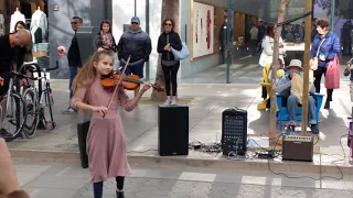 Young Violinist - Despacito - Downtown Santa Monica, CA