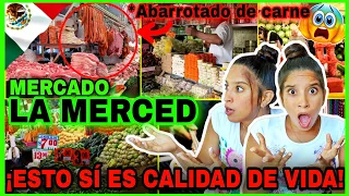 Mercado La MERCED México🇲🇽 2022 ¡Conseguir alimentos en este país es muy fácil😨! Cubanas reaction