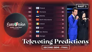 Eurovision 2022 - Second Semi - Final - Voting Predictions - Voting Simulation (Part 3/3)