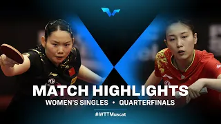 He Zhuojia vs Qian Tianyi | WS | WTT Contender Muscat 2022 (QF)