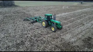 Disking Corn Stalks