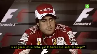 Rueda de Prensa Vergonzosa - Alonso,  GP Alemania 2010 F1 (Prensa Inglesa)