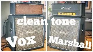 Vox Vs Marshall - CLEAN GUITAR TONE Shootout!