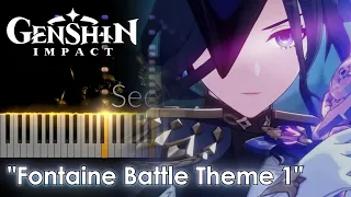 [Genshin Impact] "Fontaine Battle Theme 1" Piano Arrangement