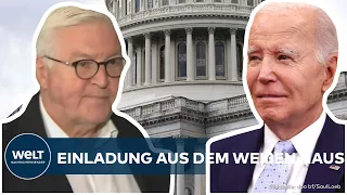 HISTORISCHES TREFFEN: Bundespräsident Frank-Walter Steinmeier trifft Joe Biden in Washington