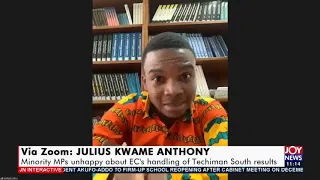 Minority MPs unhappy about EC’s handling of Techiman South results - JoyNews Interactive (23-12-20)