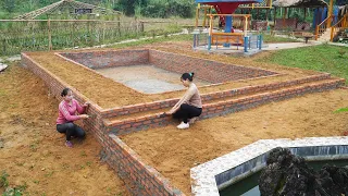 TIMELAPSE: DESIGN & START To FINISH Swimming Pool Construction - Build Beautiful Swimming Pool