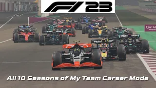 F1 23 - All 10 Seasons of My Team Career Mode