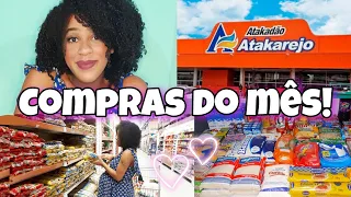 COMPRAS DO MÊS DE JUNHO 2023! COMPRAMOS MUITA COISA! 😱❤ |  Quanto gastamos? Valor total!