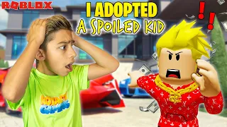 Ferran ADOPTS a SPOILED KID in Roblox Brookhaven! | Royalty Gaming