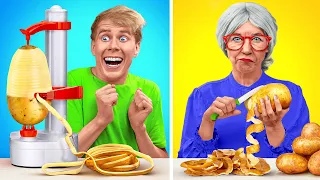 Nonna vs Gadget da Cucina | Idee in Cucina e Trucchi per Genitori su TikTok Multi DO Challenge