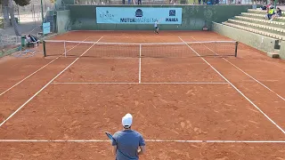 Semifinales del Mutua Madrid Open sub 16 entre Pablo Pérez y Juan Nicolás. #tenis #almeria