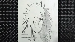 Anime Drawing / Madara Uchiha Drawing / How to draw madara uchiha step by step