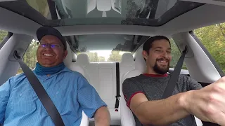 Mail Man Reacts to launching in a Tesla Model 3 Performance Dual Motor