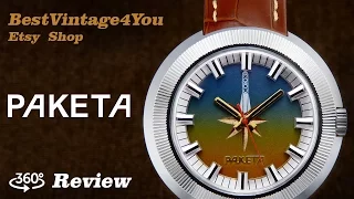 Hands-on video Review of Raketa Soyuz NOS Soviet Watch From 70s