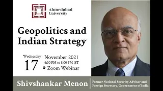 Seminar and Lecture Series | Geopolitics and Indian Strategy