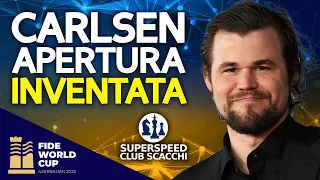 Carlsen Genio!  Inventa l' Apertura al Mondiale di Scacchi 2023