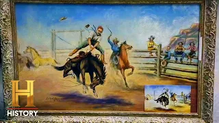 American Pickers: ENORMOUS Collection of Larsen Paintings for Sale (Season 24)