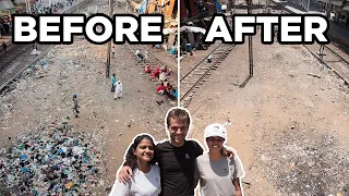 We Gathered 25+ People to Clean the SLUMS OF MUMBAI! 🇮🇳