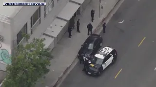 Robbery turns into murder in downtown LA; Gunman on the run