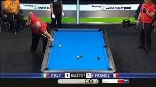 Italy vs France ᴴᴰ 2014 World Cup of Pool Round 1