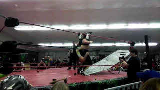 Jimmy Lloyd nails Mance Warner with an MK Ultra on a barb wire board in VOW!