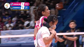 Alyssa Valdez tweaks ankle vs. KingWhale | 2022 PVL Invitational Conference