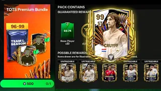 Insane TOTS Cruyff Pack Opening - 3x New 98 TOTS Packed!! FC Mobile 24