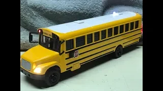Bryson's custom 1:53 scale FS-65 diecast school bus model with working lights