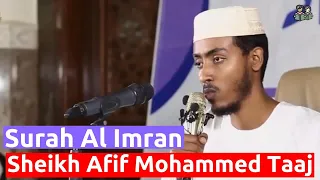 Surah Al Imran عفيف محمد تاج سورة آل عمران - Afif Mohammed Taj