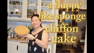 SIMPLE 8 INGREDIENTS OF FLUPPY CHIFFON CAKE