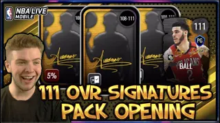 111 ОТКРЫТИЕ ПАКЕТА ПОДПИСЕЙ OVR! | NBA Live Mobile 20 S4 Signatures Pack Открытие