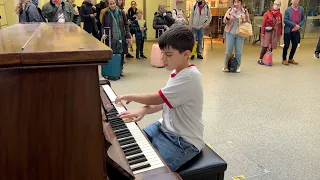 12 YEAR OLD PIANO BOY Leaves CROWD SHOCKED at London St Pancras with Queen Bohemian Rhapsody!