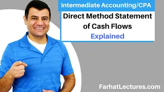 Direct Method Statement of Cash Flows Explained. CPA exam