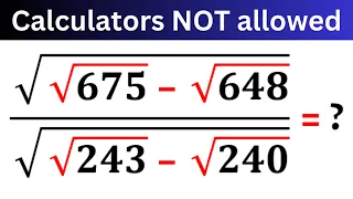 Japan | A nice Math Olympiad Radical Simplification | Know this trick | #maths #radical #olympiad