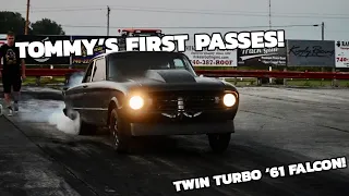 Tommy drives the Twin Turbo FALCON!