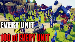 TABS Every Unit vs 100 of EVERY UNIT! - Totally Accurate Battle Simulator