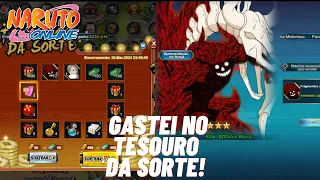 GASTEI NO TESOURO DA SORTE! NARUTO ONLINE (não resisti e gastei)