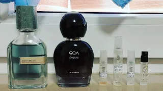 Profumi marini - Pazzaglia black sea, Amira sea water, Megamare, Acqua di sale Goa Rajani