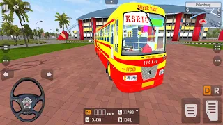 KSRTC Bus Driving in Bus Simulator Indonesia Android Gameplay | Eicher Bus Game Download